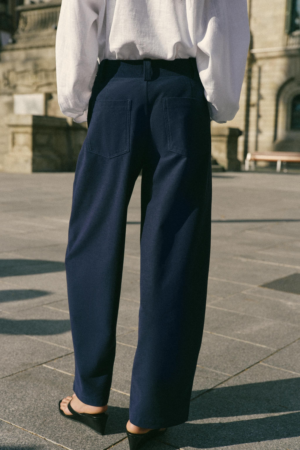 PANTAL?N BARREL / Marino - Zara фото 4