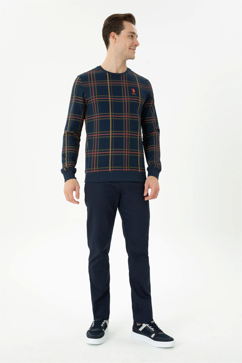 Мужской темно-синий свитшот Неожиданная скидка в корзине - U.s. polo assn фото 4