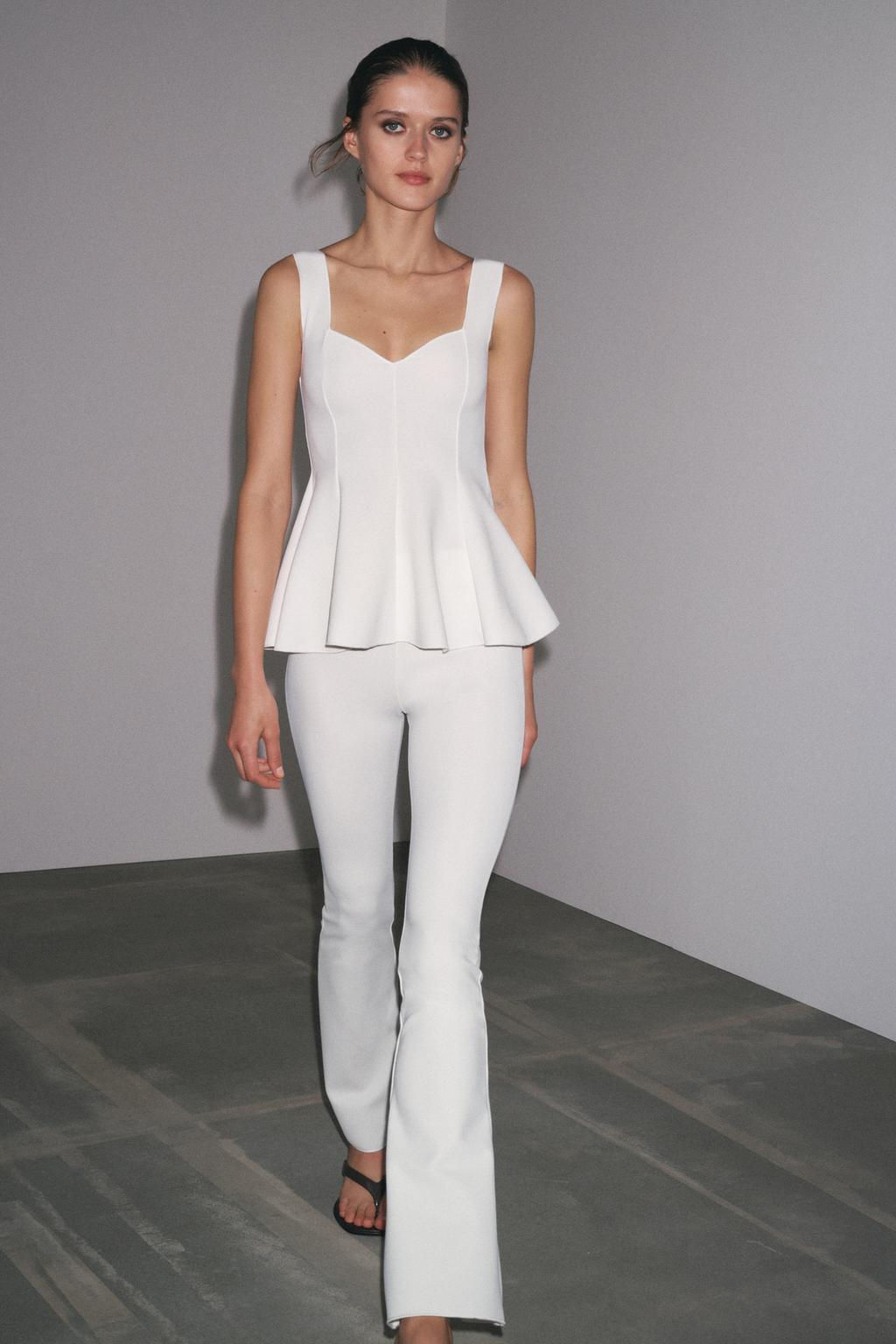 STRETCH FLARE TROUSERS - Zara фото 3