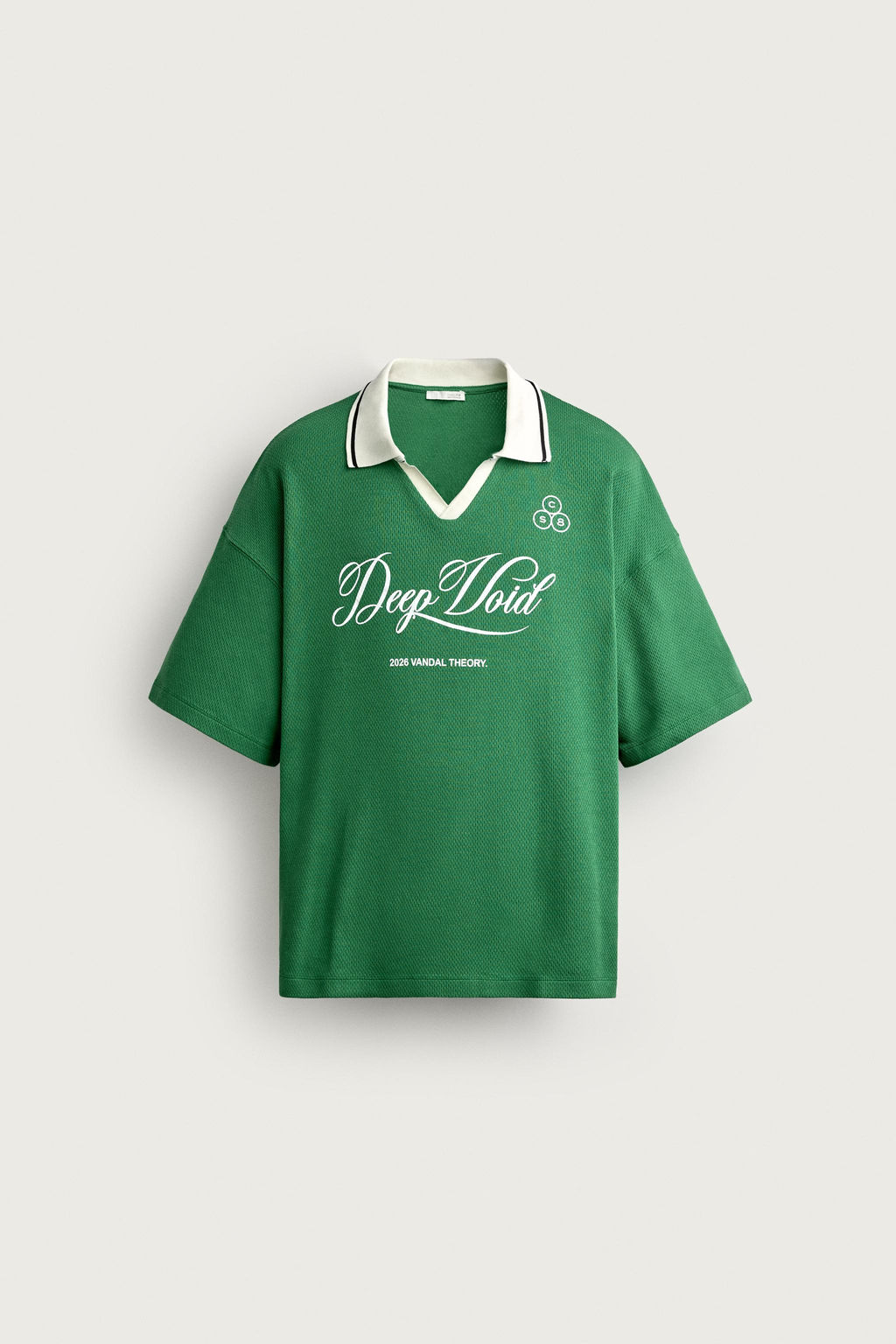 POLO RELAXED FIT F?TBOL RETRO / Verde / Crudo - Zara фото 7