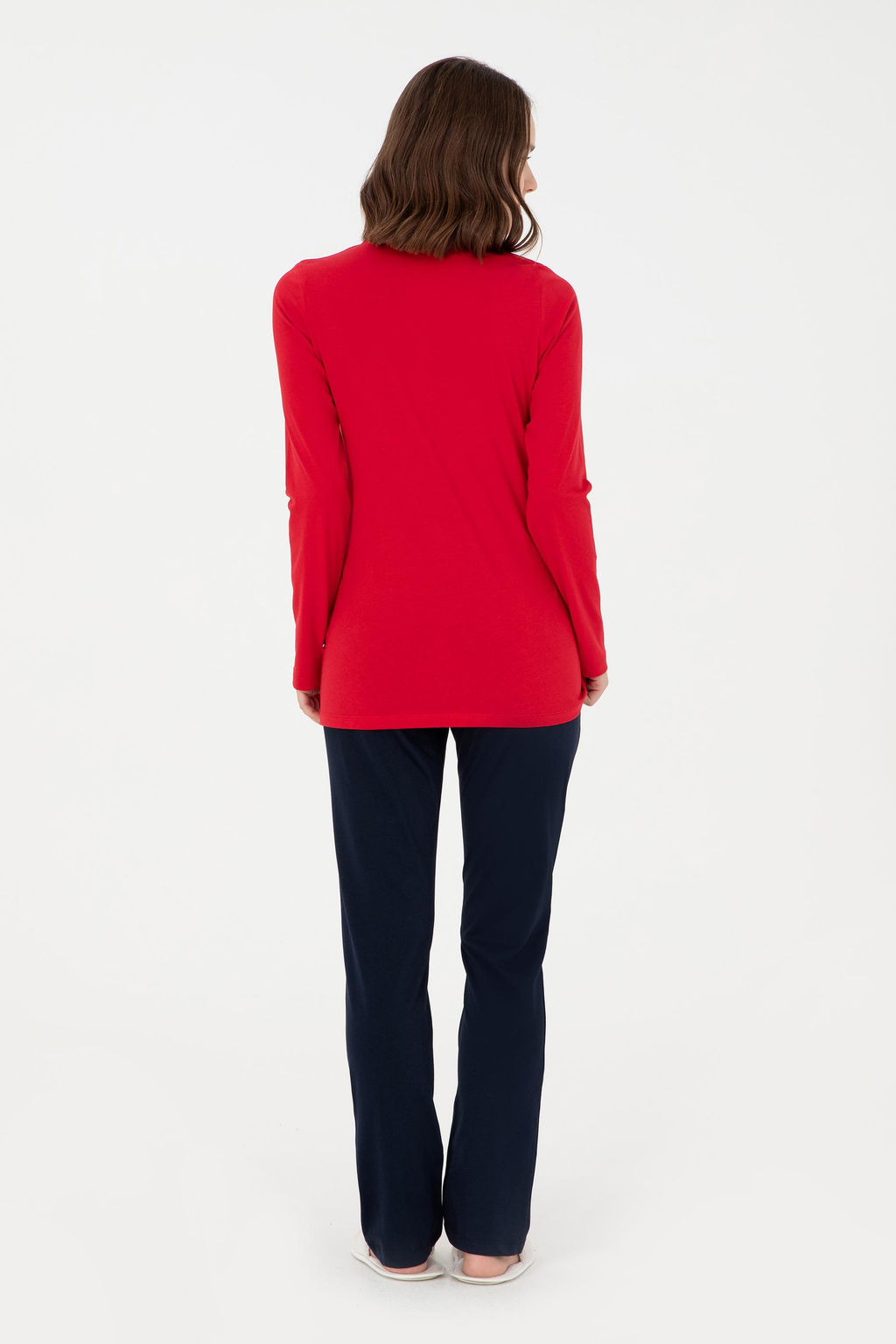 Женский красный пижамный комплект Неожиданная скидка в корзине - U.s. polo assn фото 5