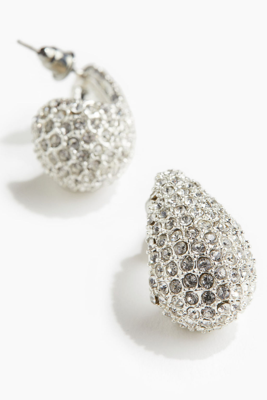 Pendientes cupula con strass - H&m фото 4