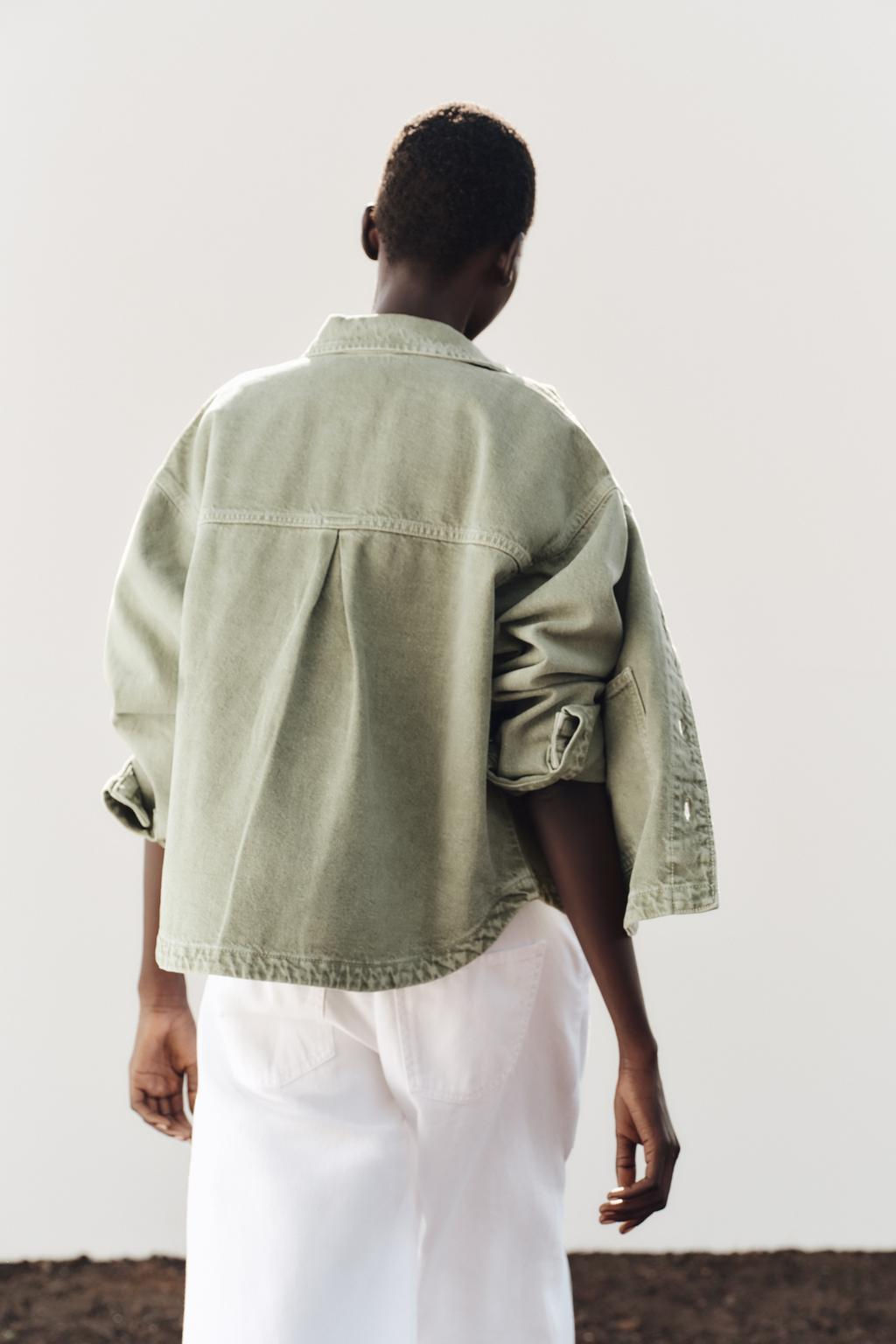 Z1975 DENIM JACKET WITH POCKETS - Zara фото 19