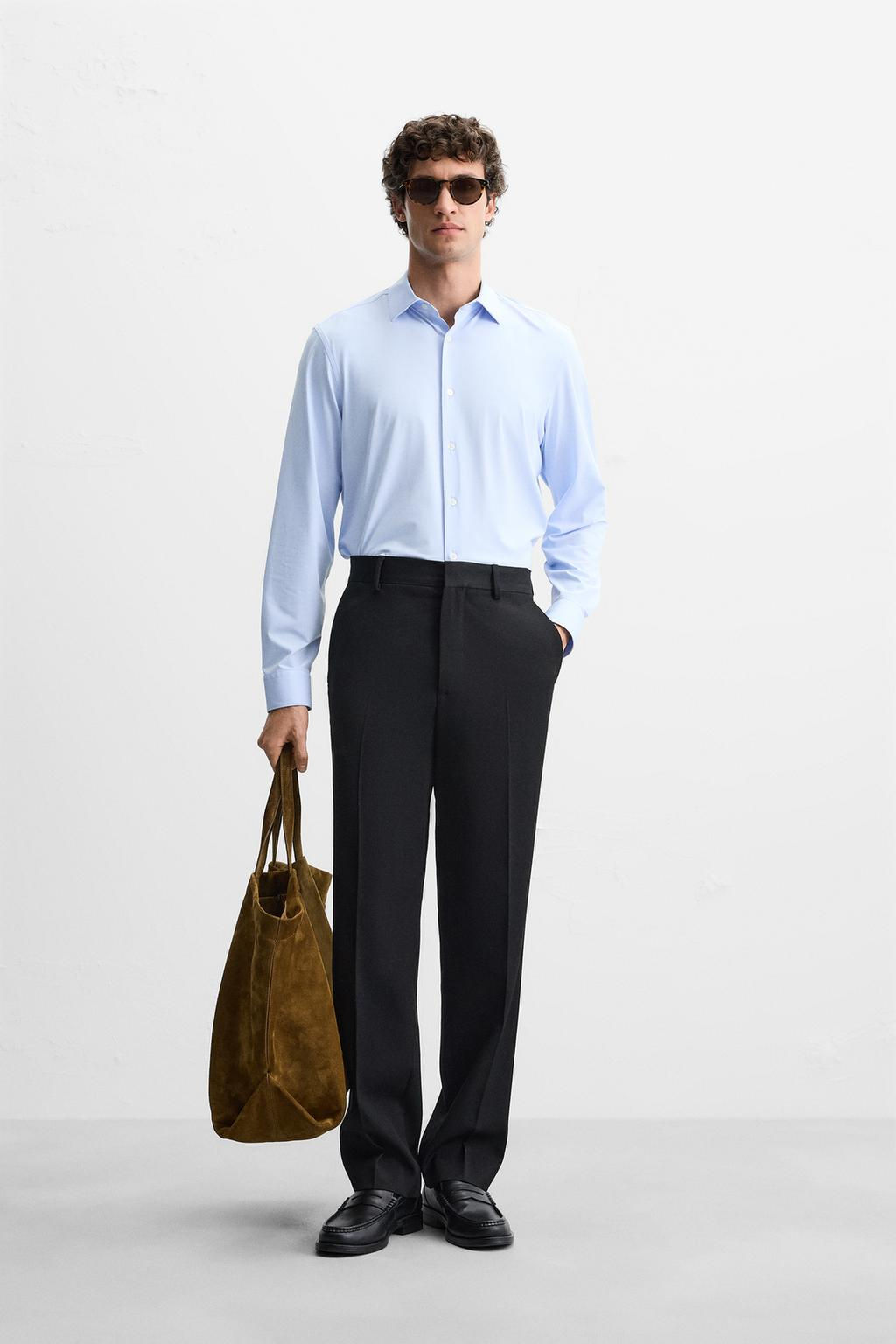TEXTURED STRETCH SHIRT - Zara фото 17