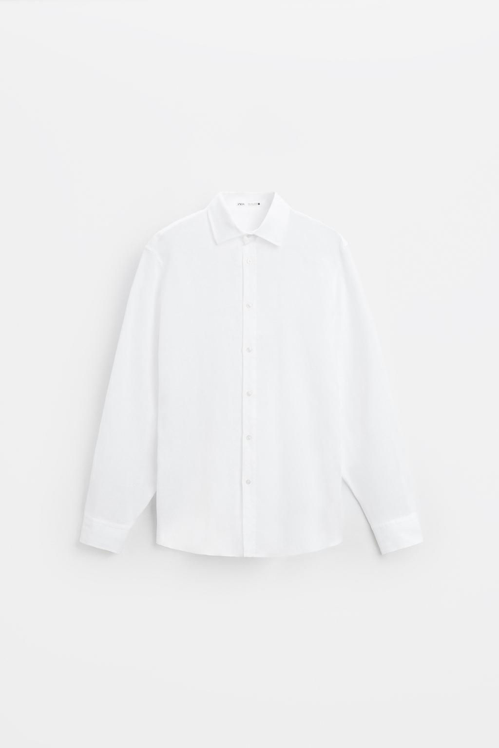 100% LINEN SHIRT - Zara фото 7