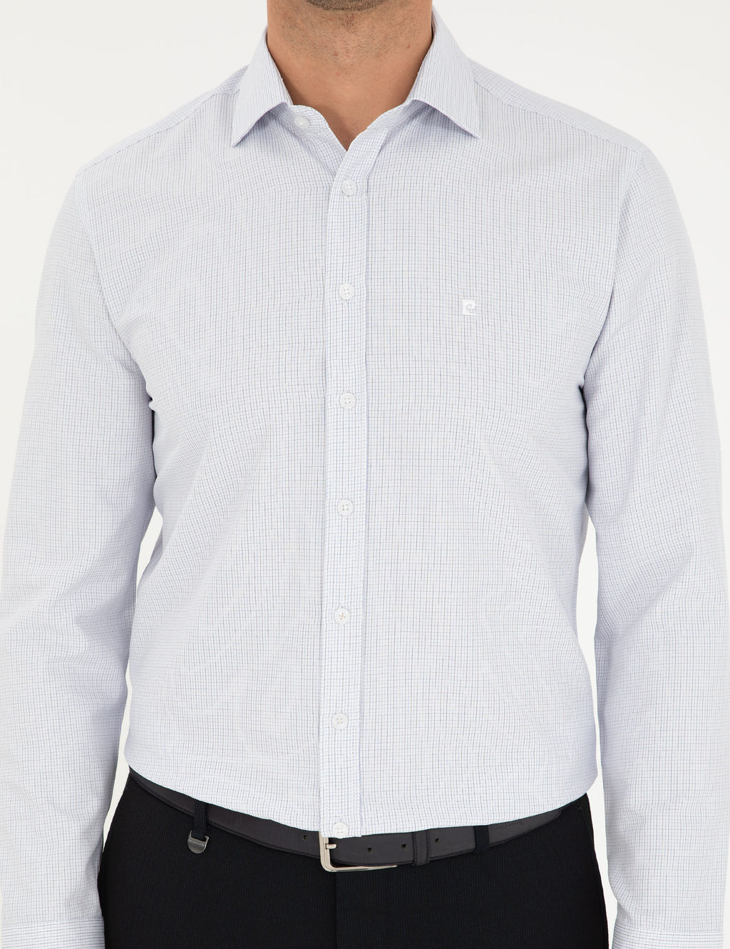 Lacivert Slim Fit Uzun Kollu G_mlek