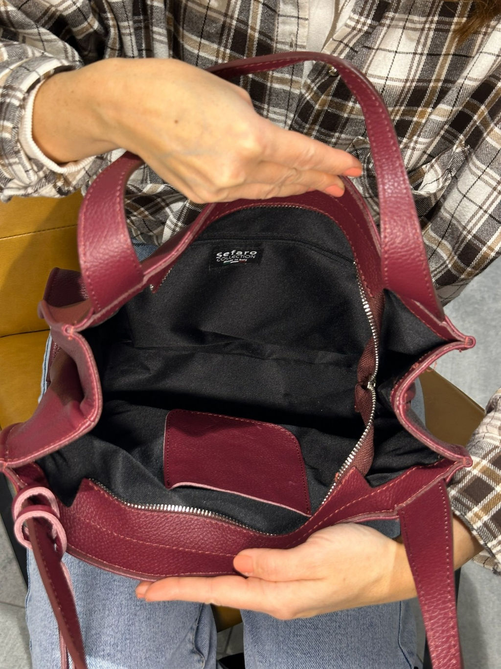 Сумка женская из телячьей кожи