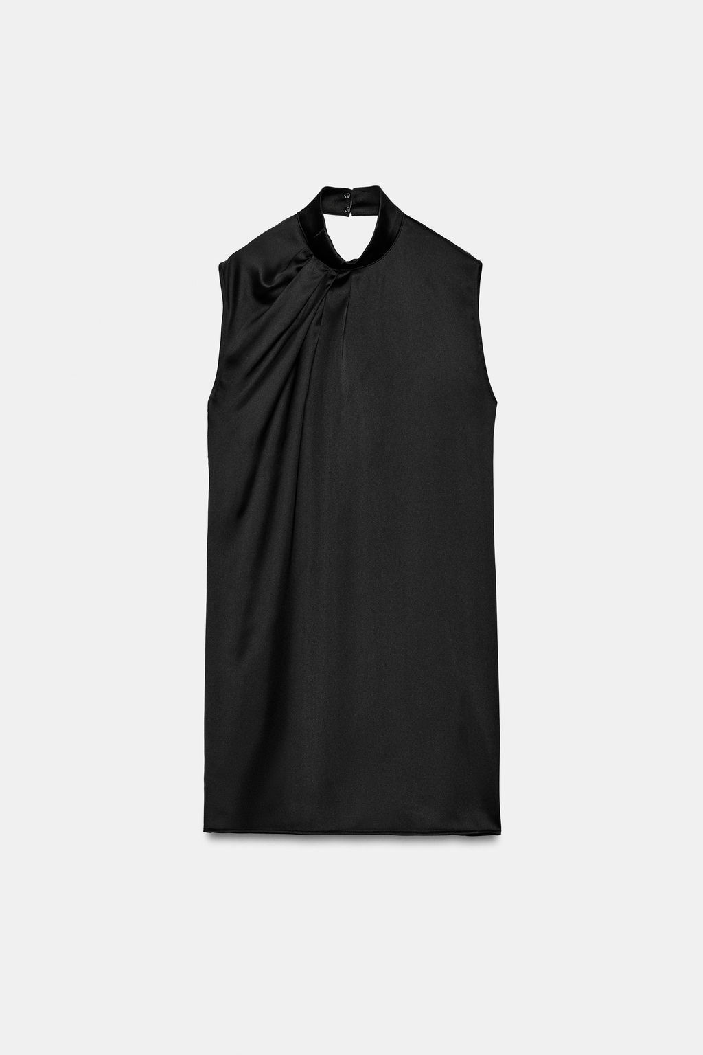VESTIDO CORTO SATINADO / Negro - Zara фото 6