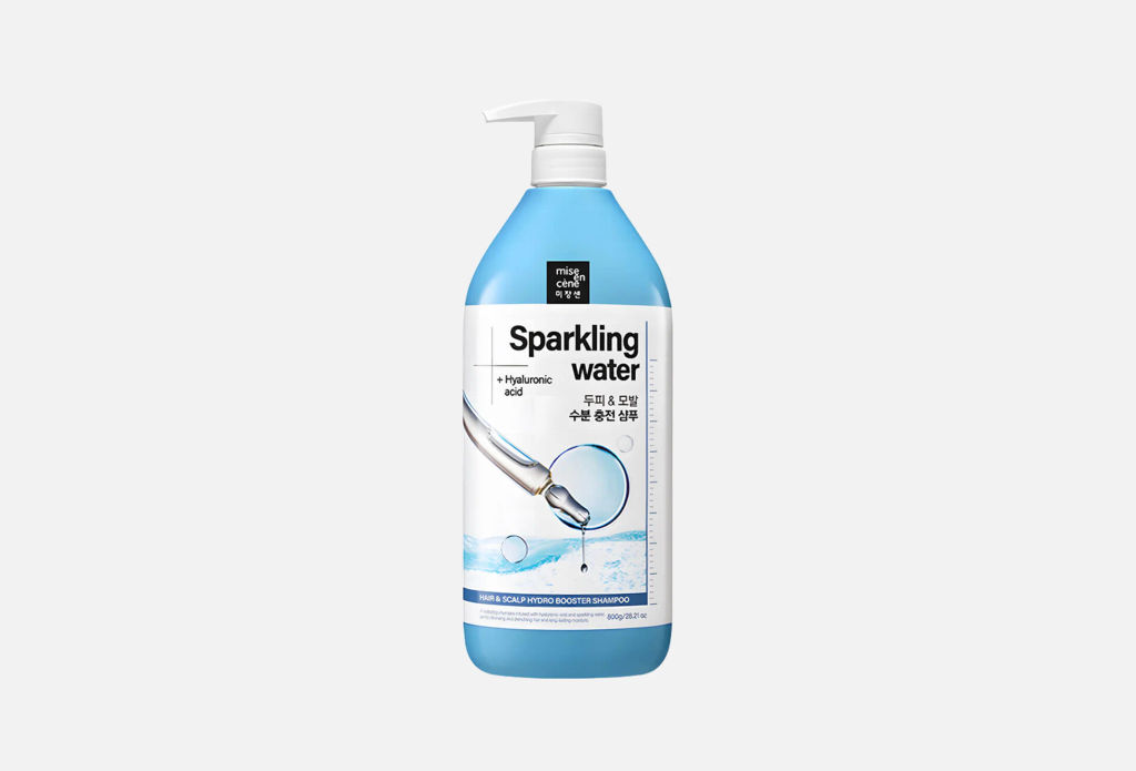 Hair&Sclap Hydro Booster Shampoo Sparkling water+Hyaluronic acid - Увлажняющий шампунь c гилауроновой кислотой, 800мл