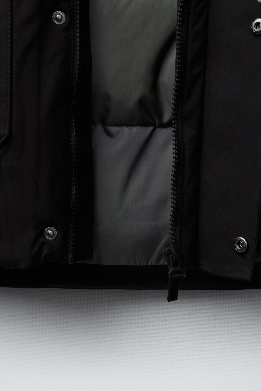 LONG FEATHER AND DOWN WATER-REPELLENT PUFFER JACKET WITH DETACHABLE FAUX FUR HOOD - Zara фото 9
