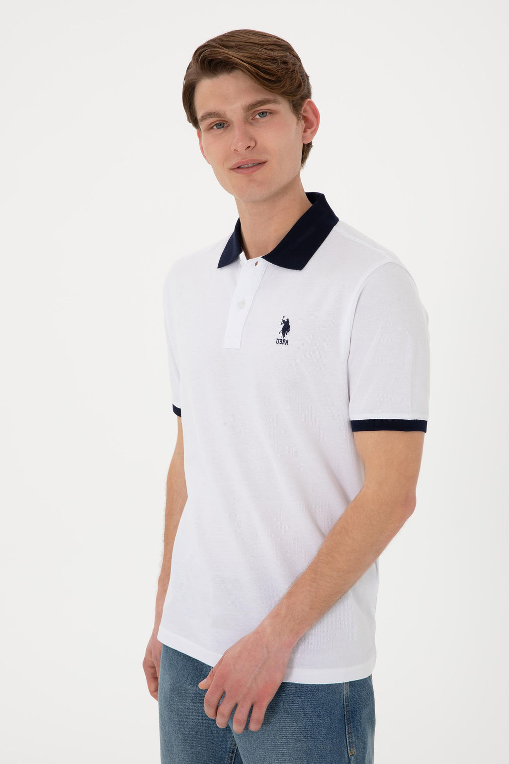 Erkek Beyaz Basic Ti__rt Sepette S_rpriz _ndirim - U.s. polo assn фото 4