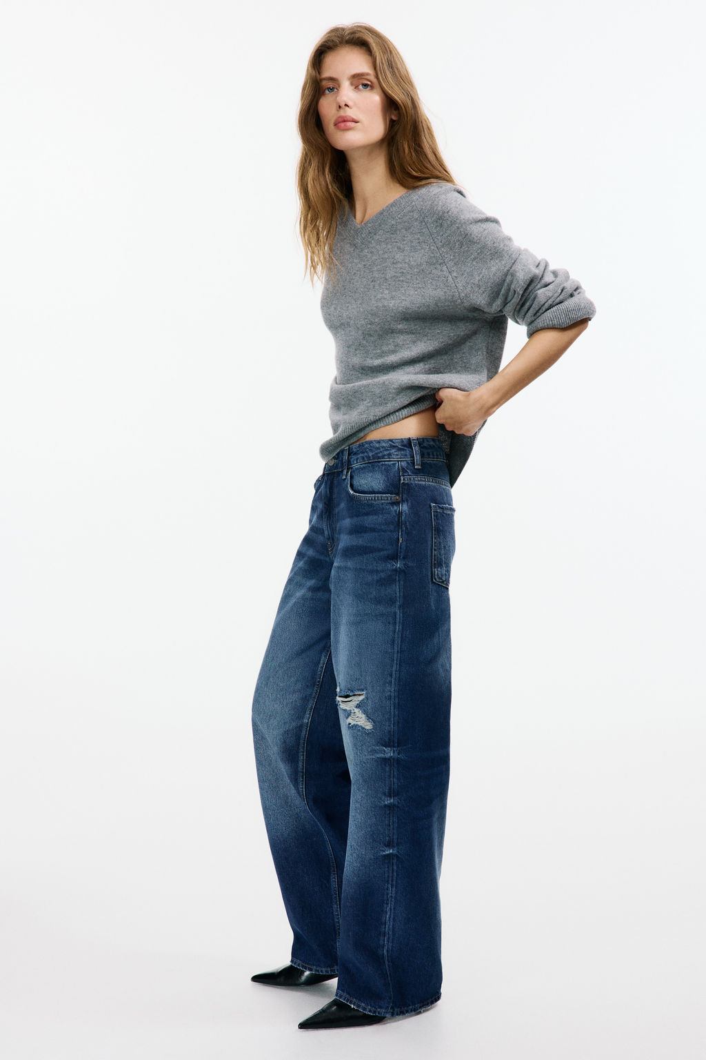 Baggy Low Waist Jeans - H&m фото 4