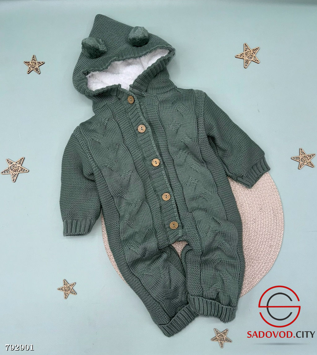 Вязаный детский комбинезон на меху - Bruno фото 6