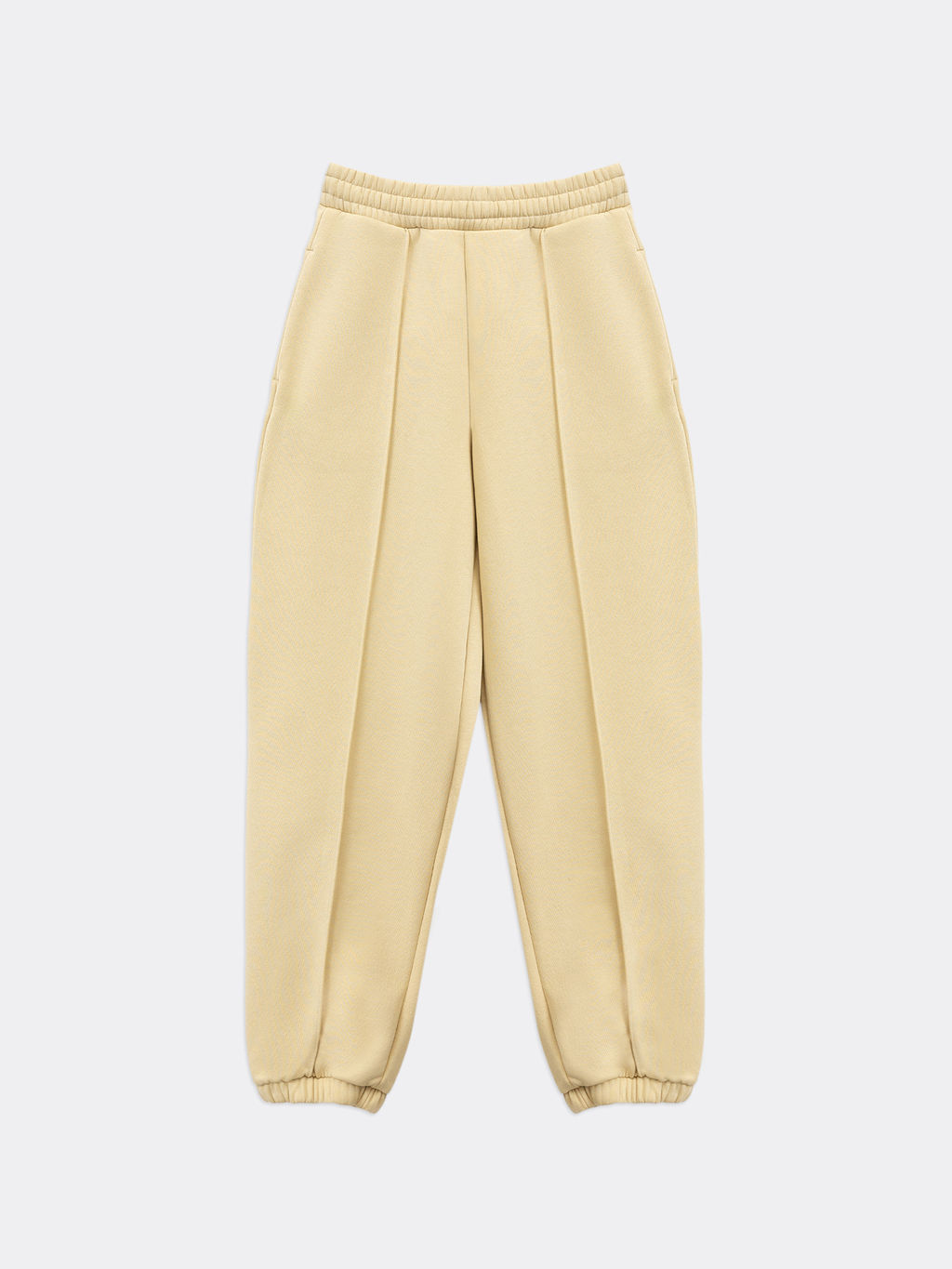 Утепленные джоггеры свободного силуэта в оттенке горчица - Mark formelle фото 5