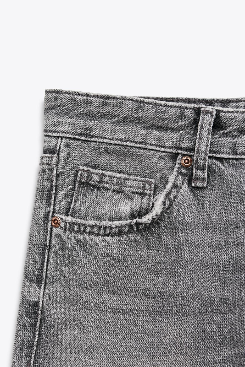TRF WIDE-LEG MID-RISE FULL LENGTH JEANS - Zara фото 17