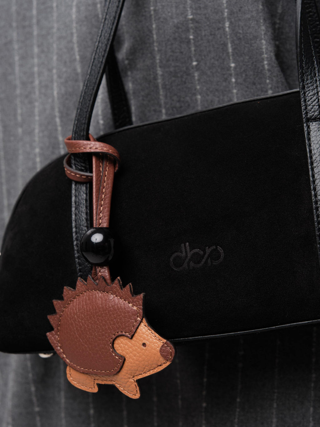 Замшевая сумка Ezhik DBR 31225 черный  фото 7