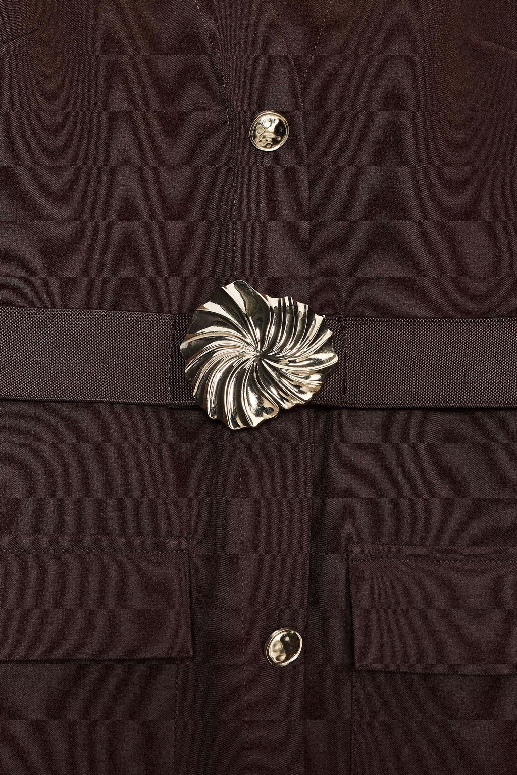 BELTED CREPE MIDI DRESS - Zara фото 17