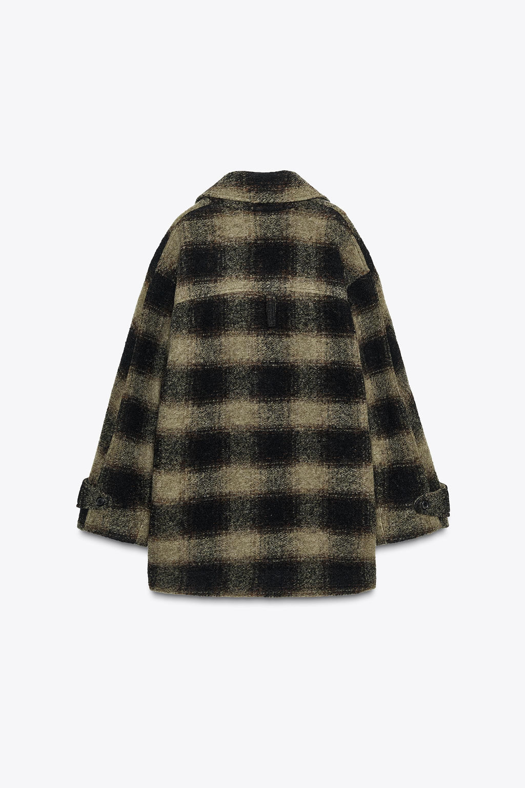 CHECK WOOL BLEND COAT ZW COLLECTION LIMITED EDITION