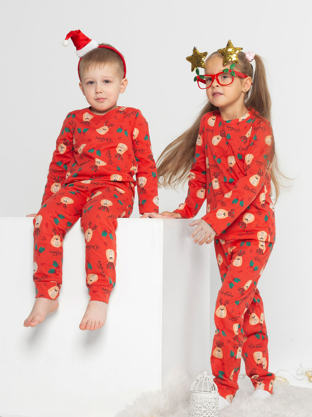 Пижама детская кулирка с брюками "ПЛЮША" КРАСНЫЙ