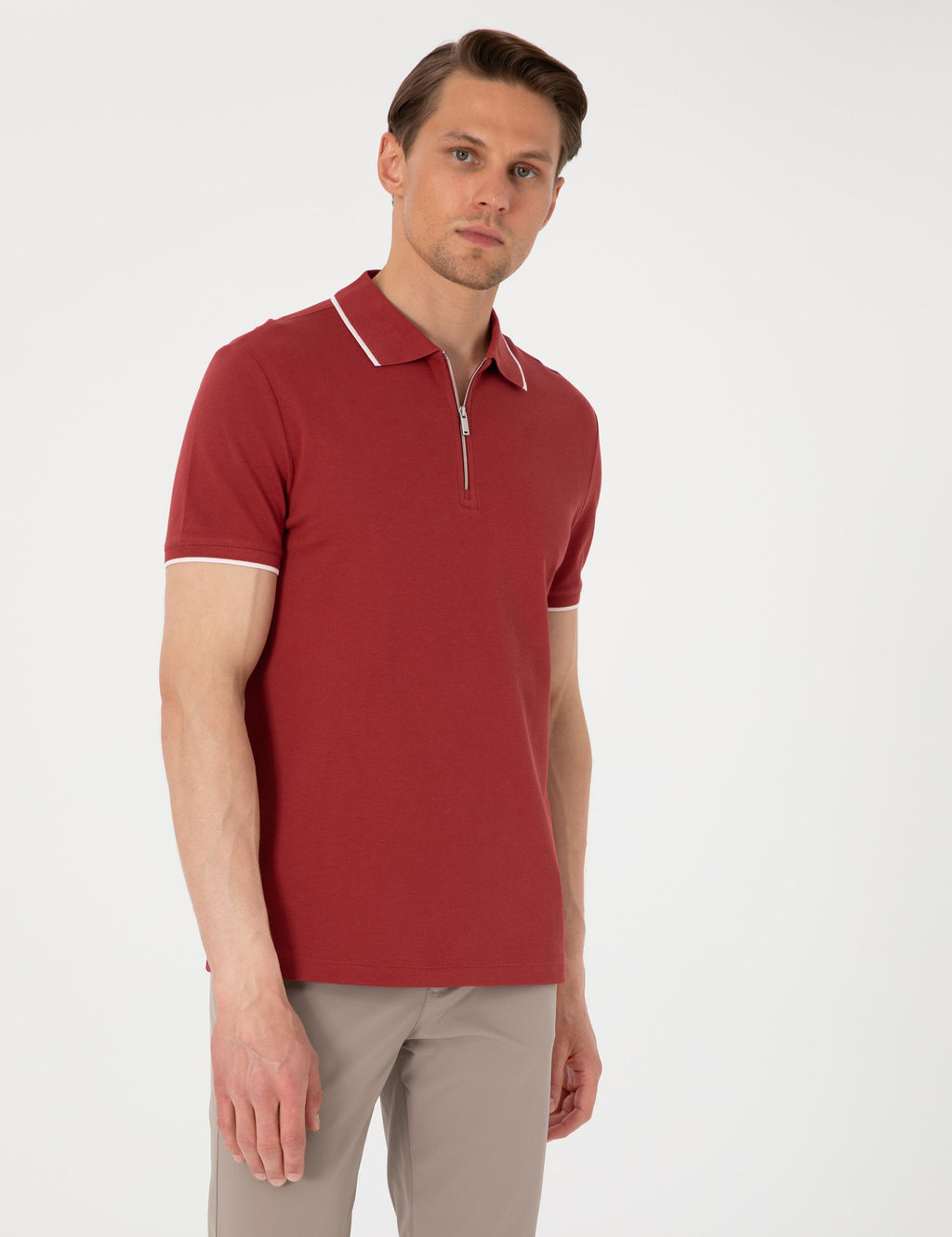 Nar Slim Fit Polo Yaka Ti__rt - Pierre cardin фото 3