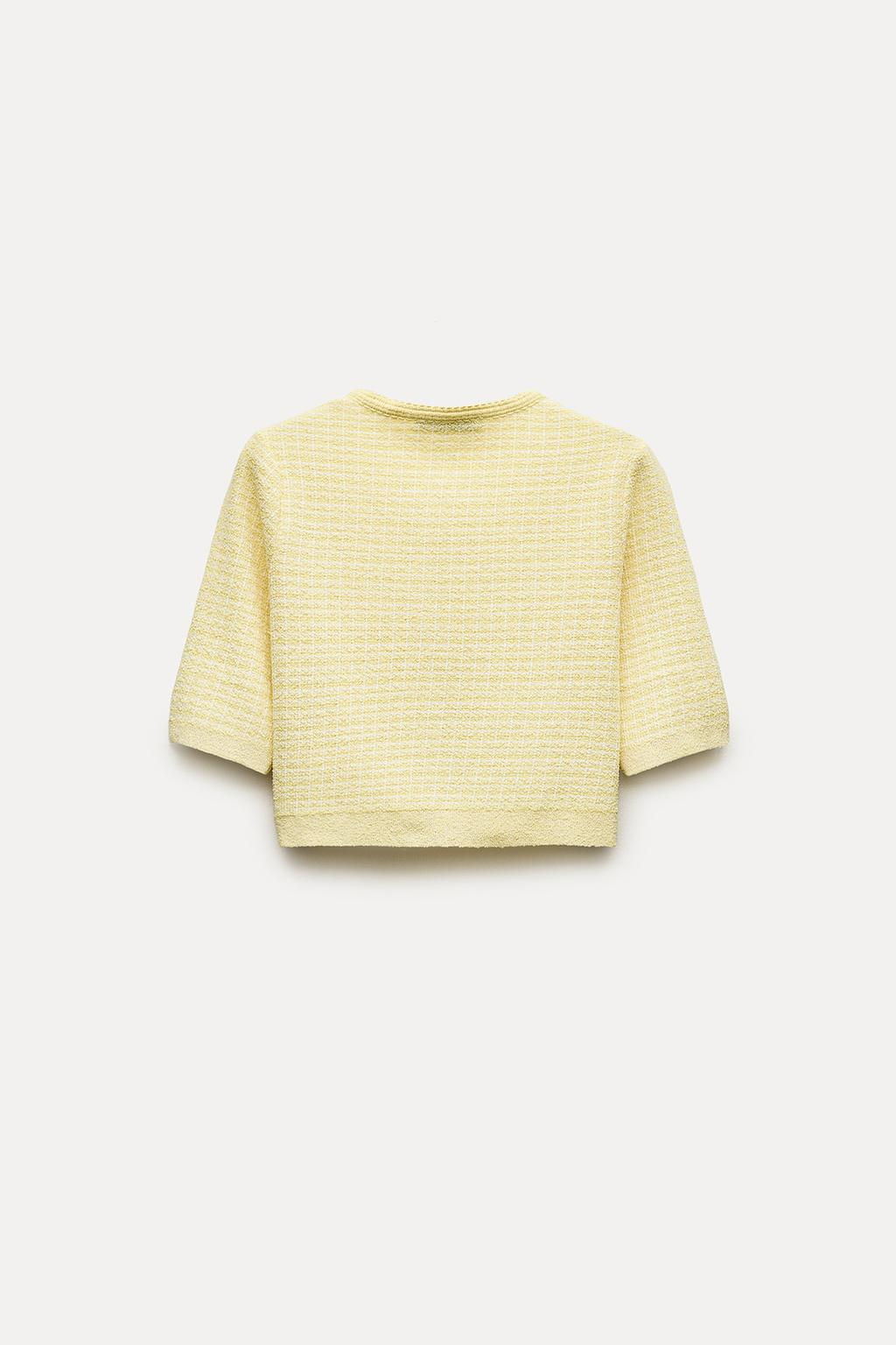 CROPPED KNIT CARDIGAN - Zara фото 4