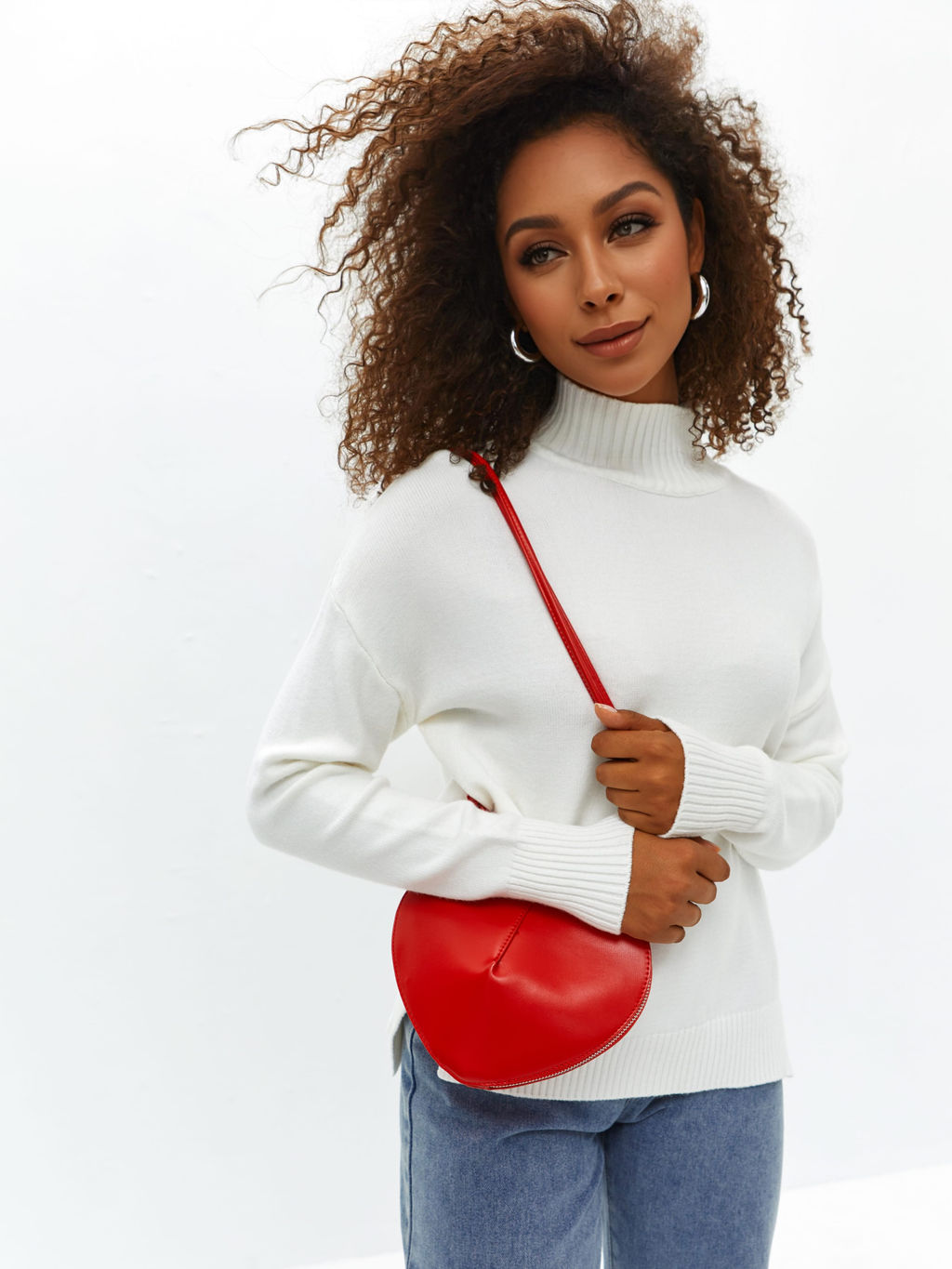 Свитер Дейн (белый) One Size - Nadi bordo фото 12