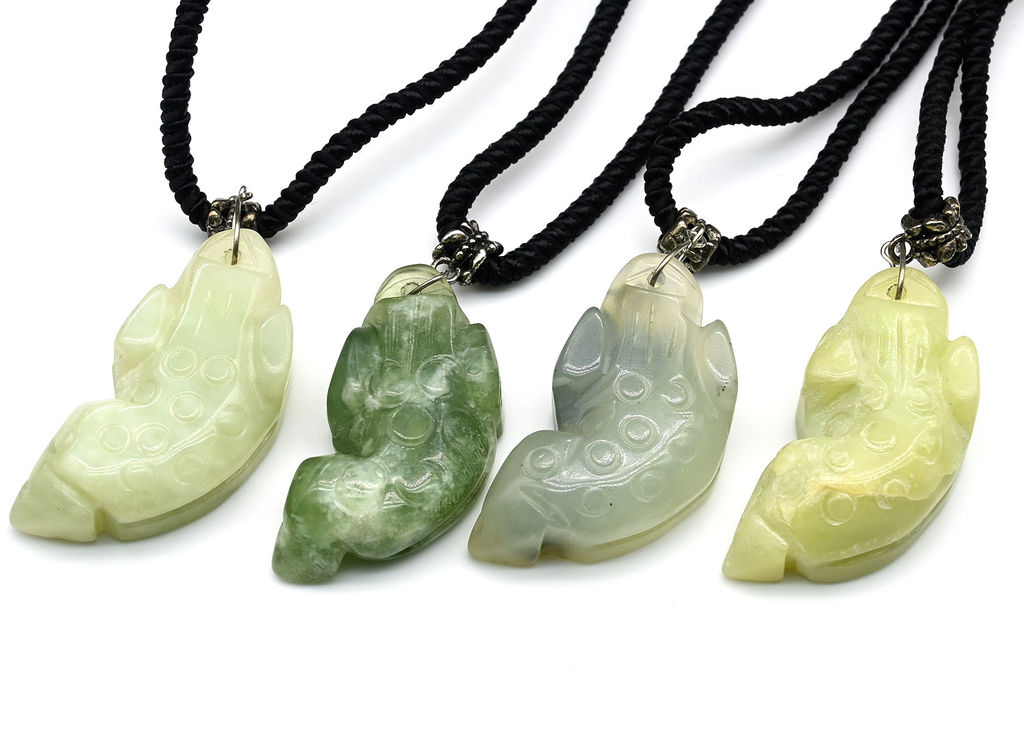 Подвеска из нефрита Слоник на шнурке 48-62см - Радуга камня фото 3