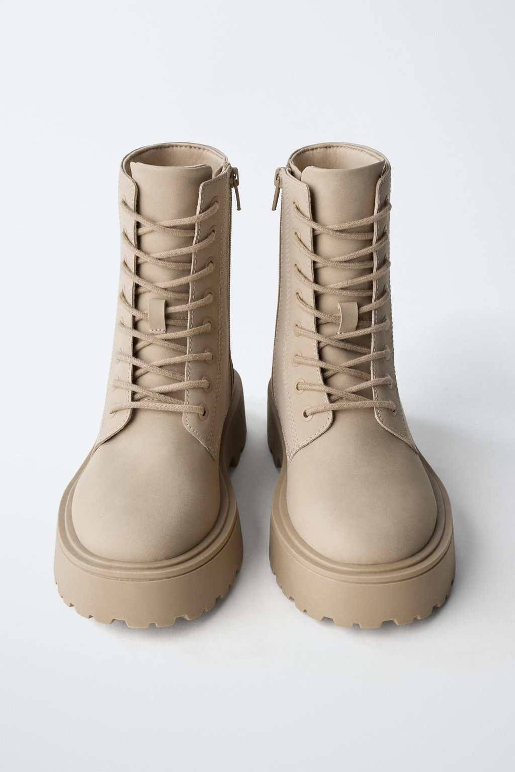 LACE-UP ANKLE BOOTS - Zara фото 4