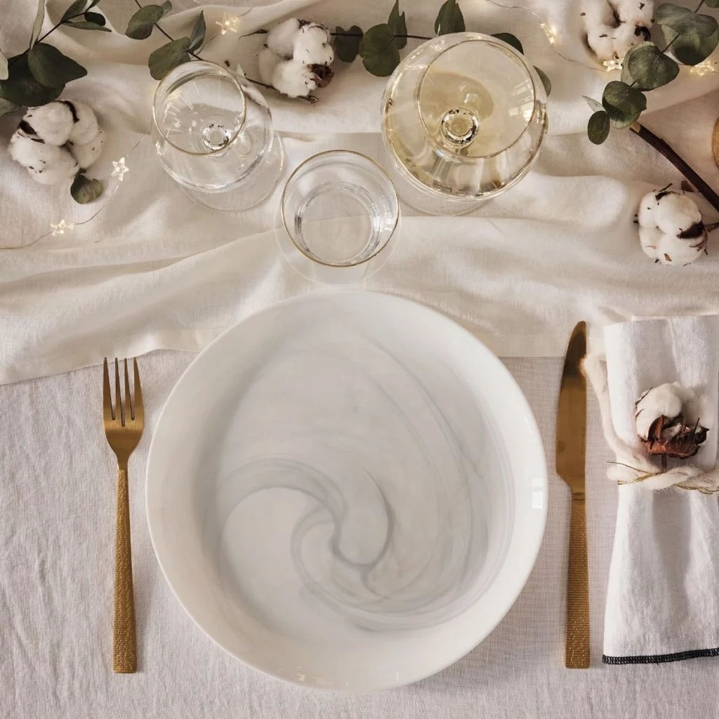 Тарелка обеденная DIWALI MARBRE WHITE25см - Luminarc фото 7