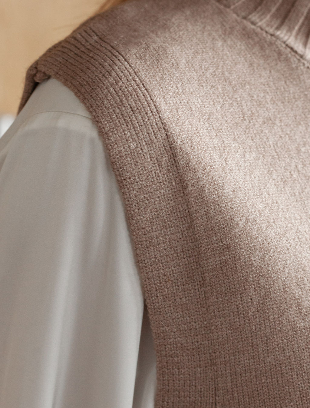 Жилет из пряжи с кашемиром - Vilatte фото 3