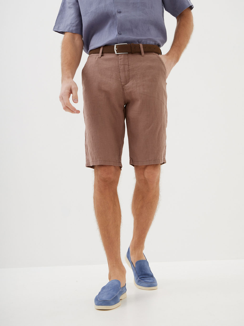 Мужские Льняные Шорты - Mossmore фото 12