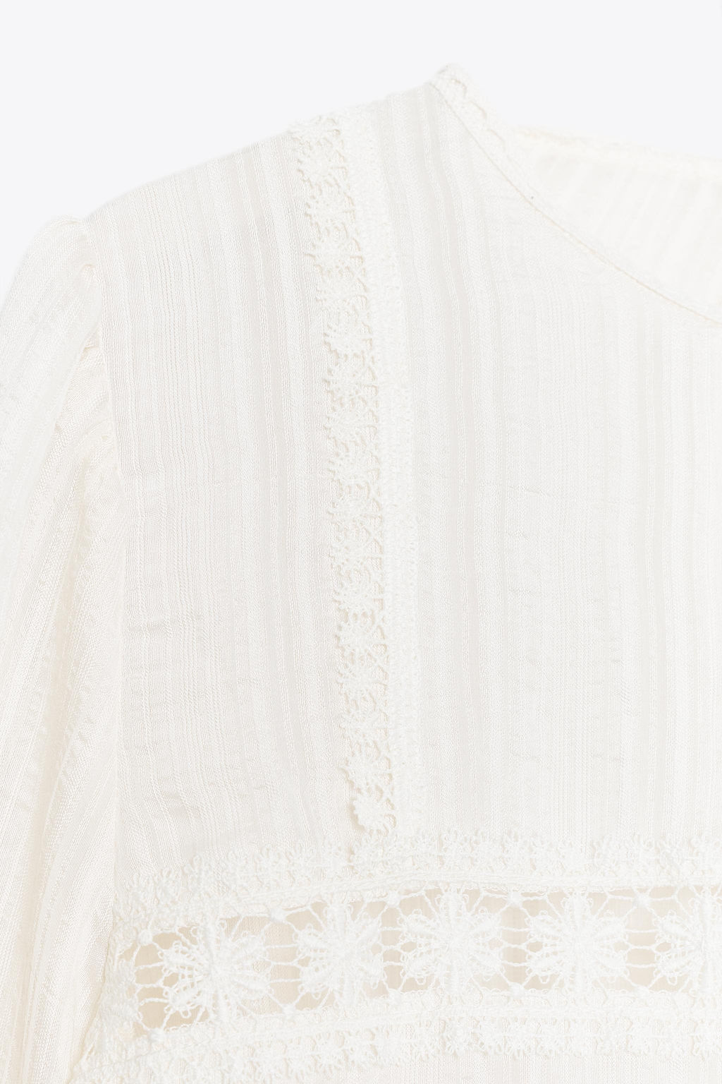 ROMANTIC ENTREDEUX BLOUSE - Zara фото 8