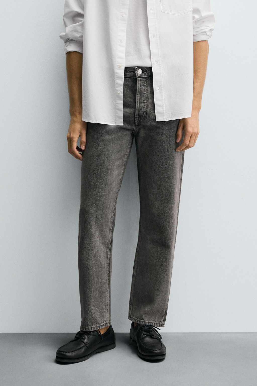 JEANS REGULAR FIT / Gris - Zara фото 11