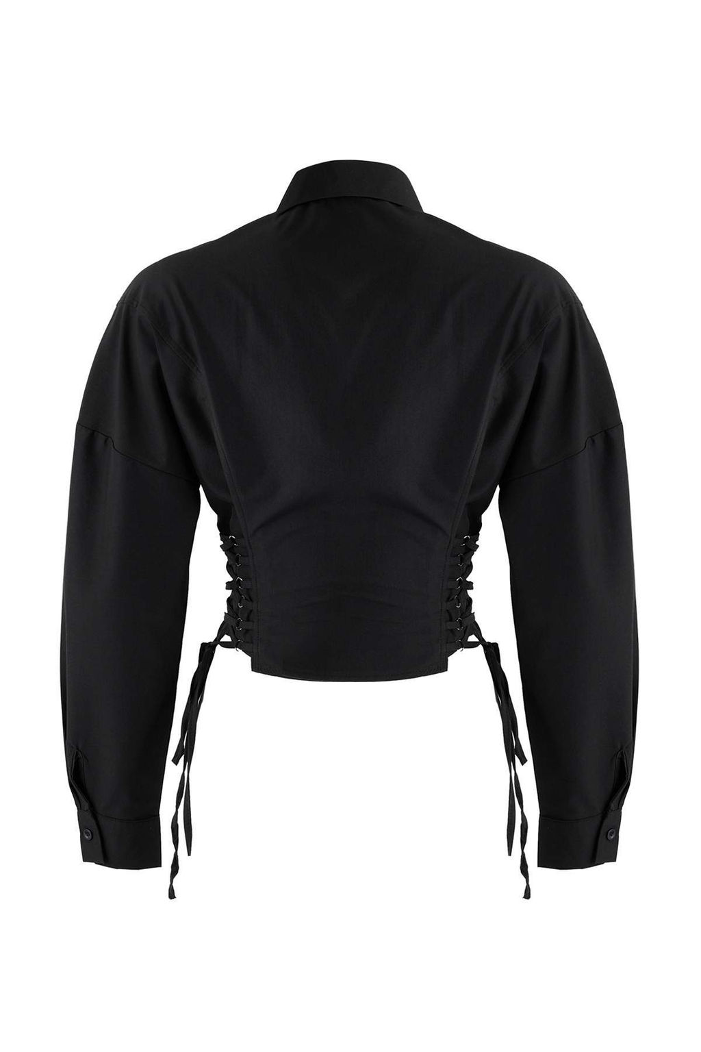 Siyah Belden Bagc?kl? Ayarlanabilir S?k/Gece Gomlek TPRAW26GO00001 - Trendyolmilla фото 3