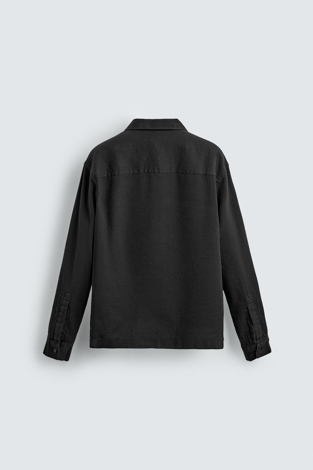 CAMISA POLO ALGOD?N - LINO / Carb?n - Zara фото 8