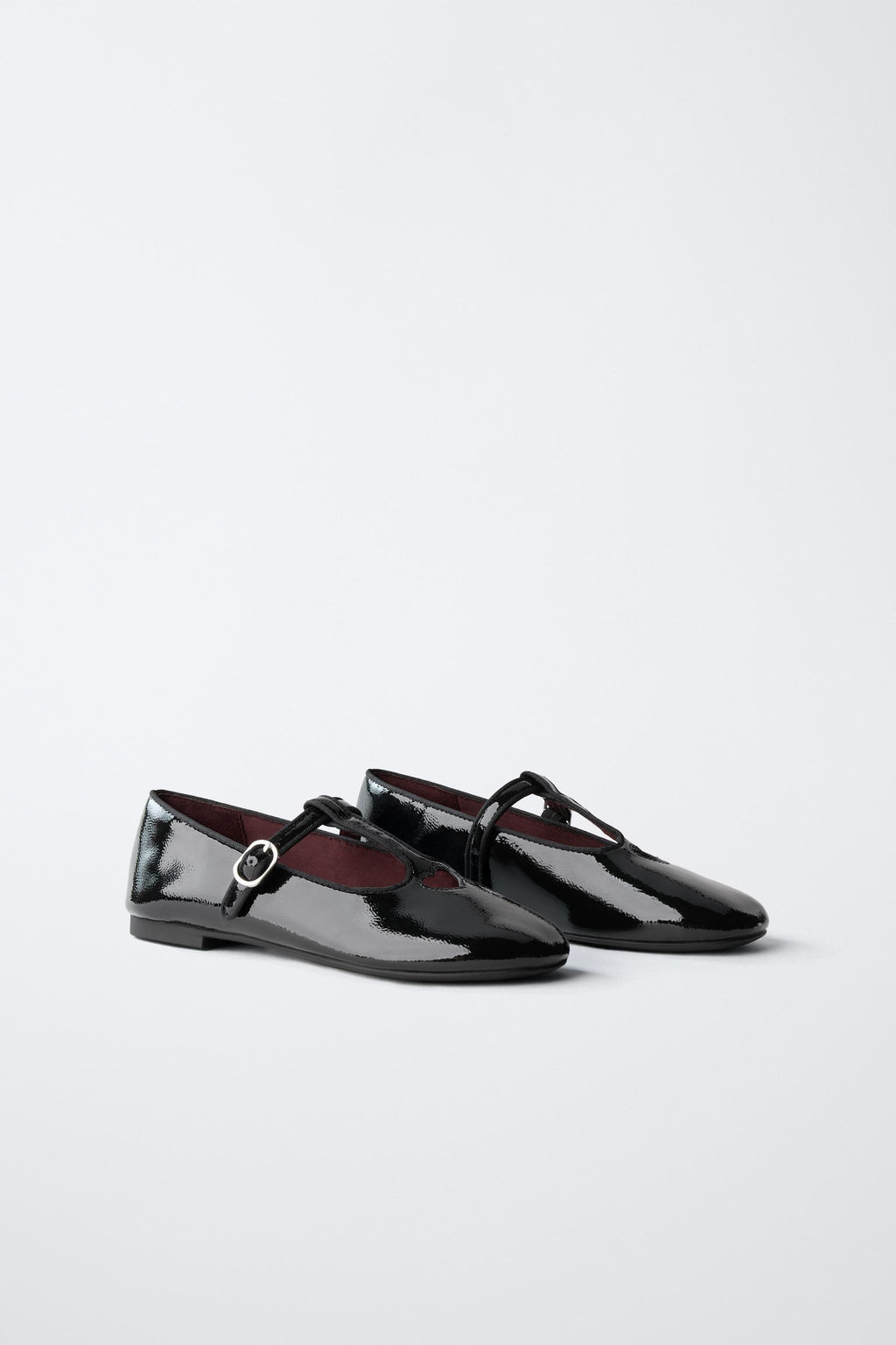 T-BAR BALLERINAS WITH HEART DETAIL - Zara фото 2