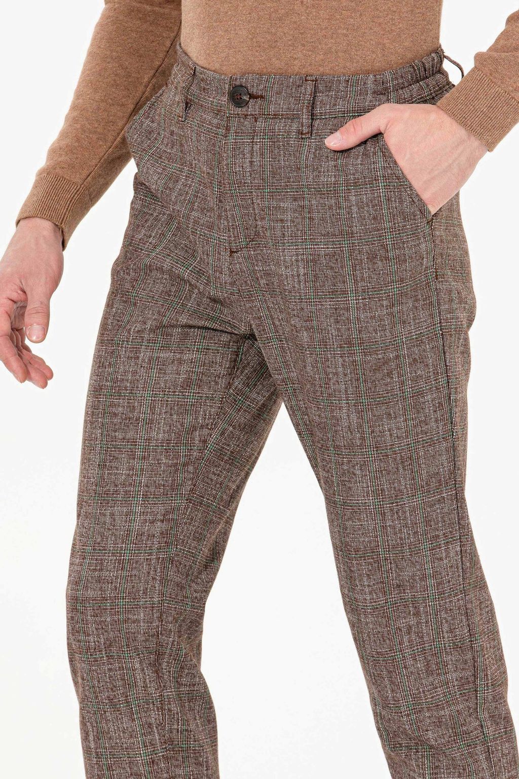 Мужские брюки чинос кокосового цвета - U.s. polo assn фото 6