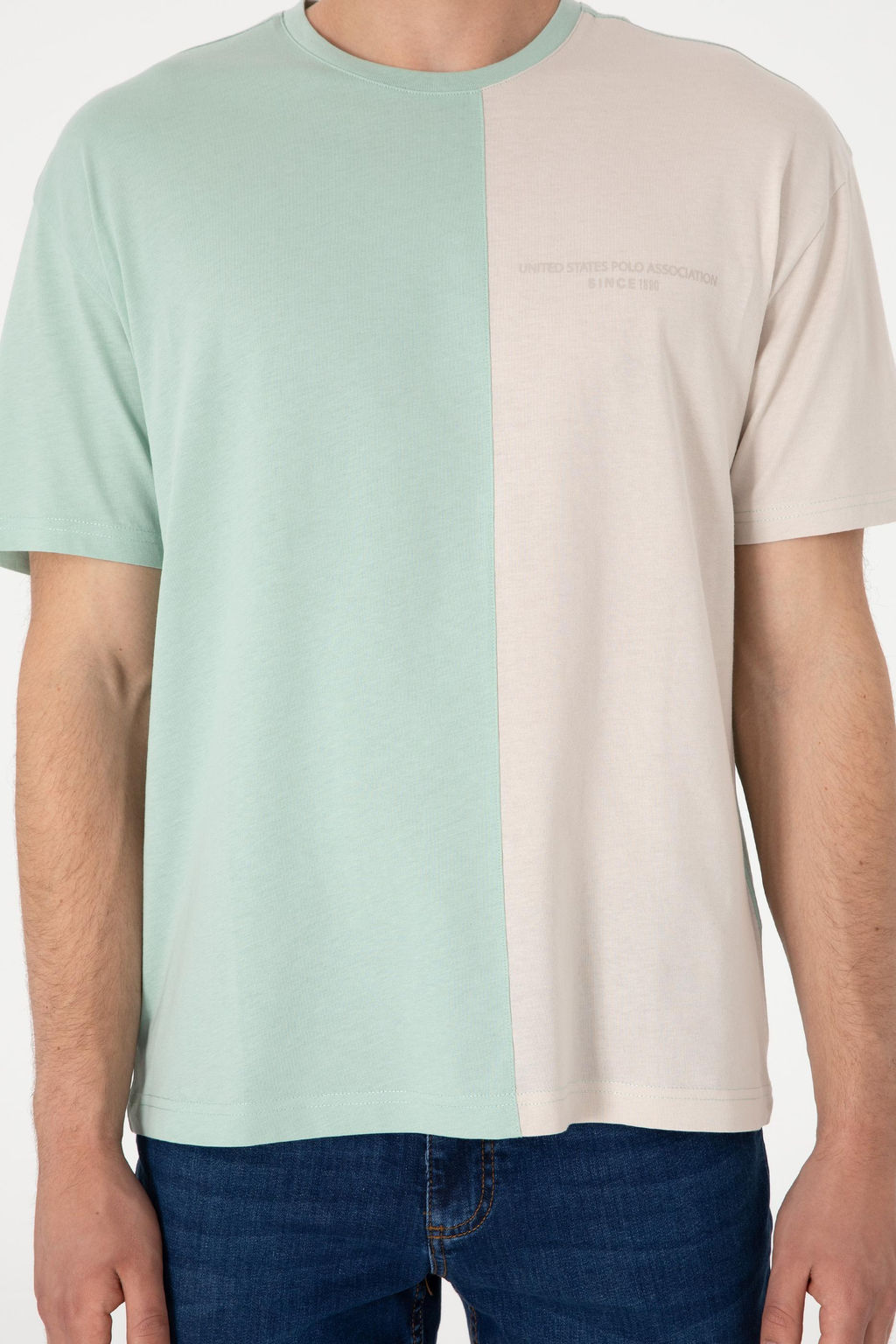 Erkek Comfort Fit Bisiklet Yaka Su Ye_ili Ti__rt Sepette S_rpriz _ndirim - U.s. polo assn фото 6