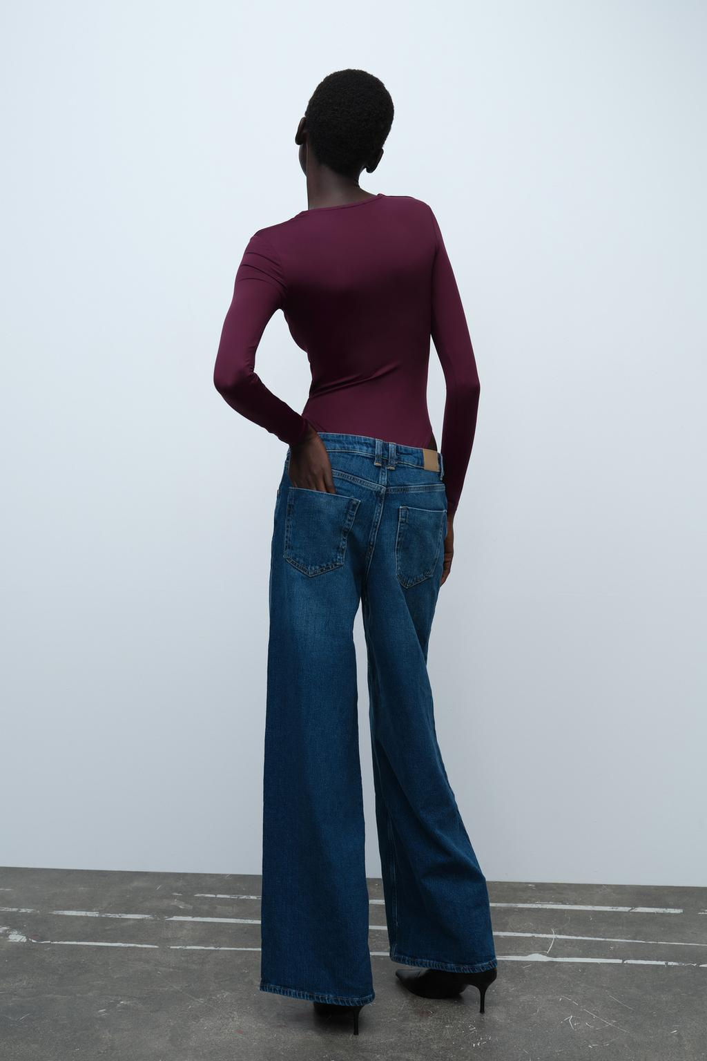 LONG SLEEVE POLYAMIDE BODYSUIT - Zara фото 23