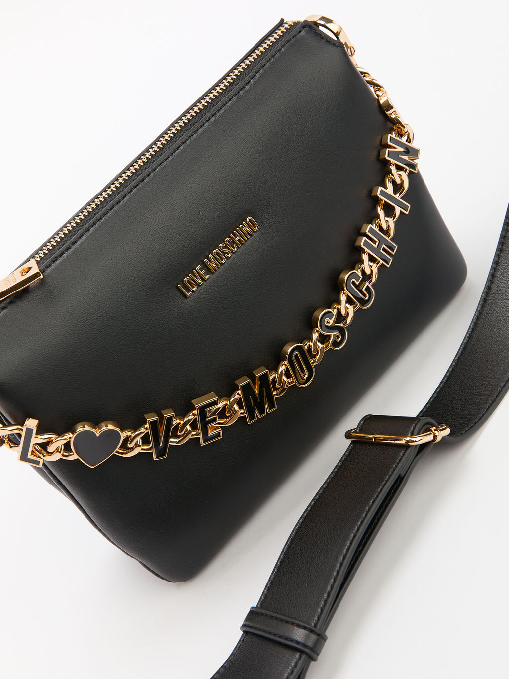 Женская сумка с ручками LOVE MOSCHINO DANGLING Артикул 4377146, черный  фото 4