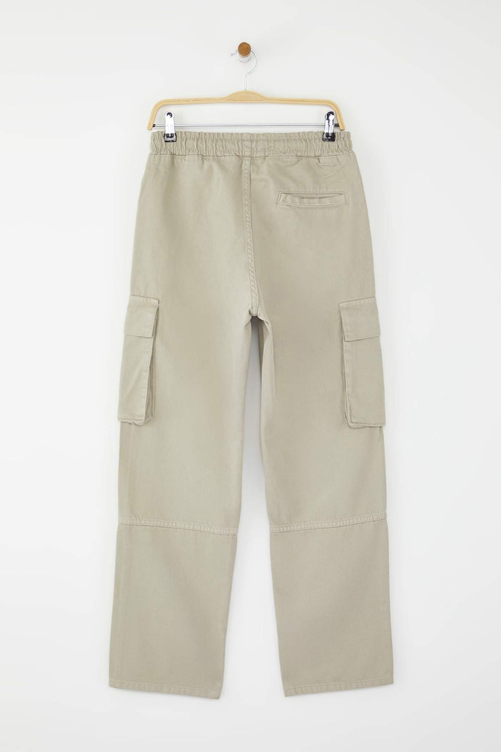 TRENDYOL MAN Ac?k Haki Unisex Regular Fit Lastikli Beli Baglamal? Kargo Cepli Pantolon TMNSS24PL00003 - Trendyolmilla фото 11