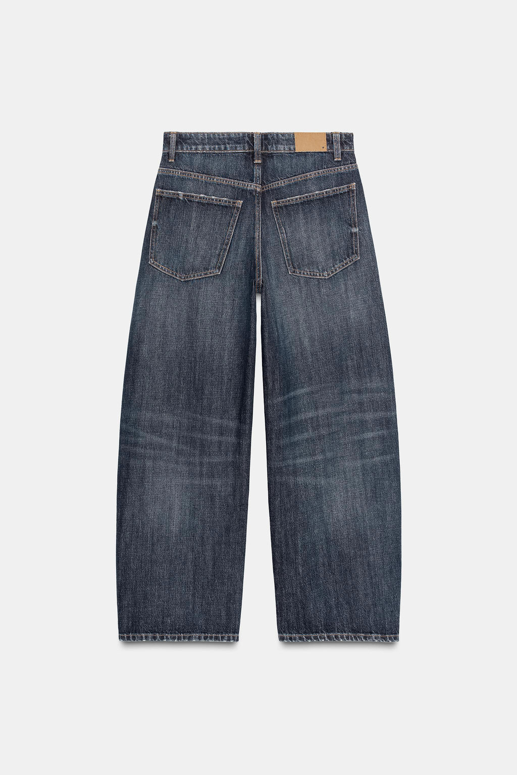 JEANS TRF BAGGY BARREL TIRO MEDIO / Marino - Zara фото 8