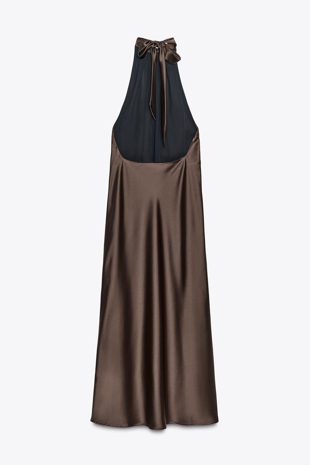 HALTER MIDI DRESS - Zara фото 30