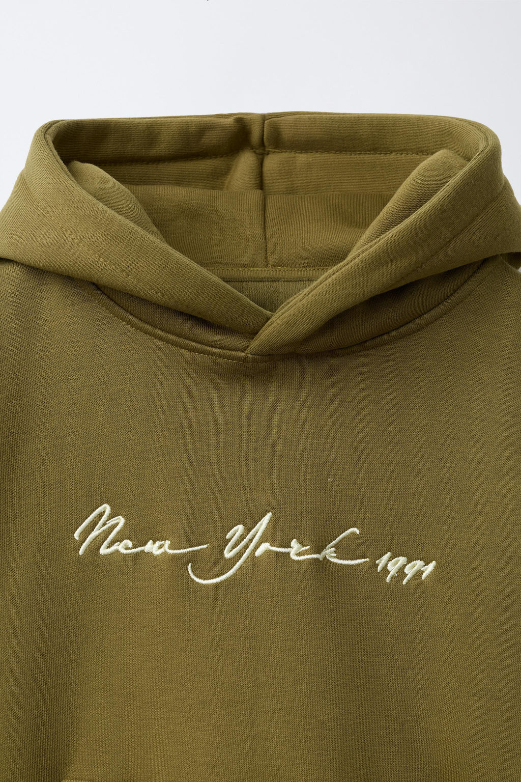 EMBROIDERED SLOGAN HOODIE - Zara фото 3