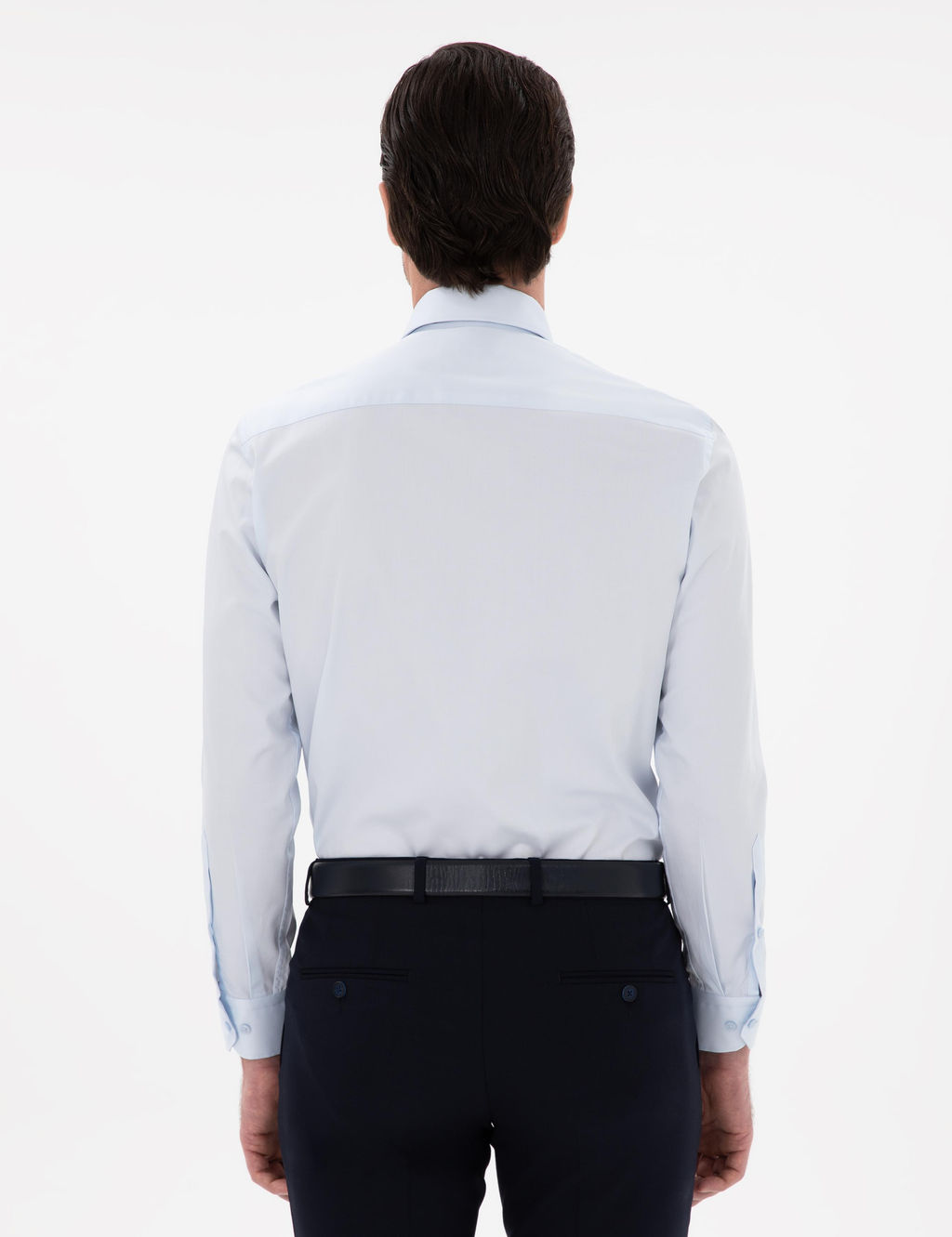 A__k Mavi Slim Fit _talyan Yaka Klasik G_mlek - Cacharel фото 5