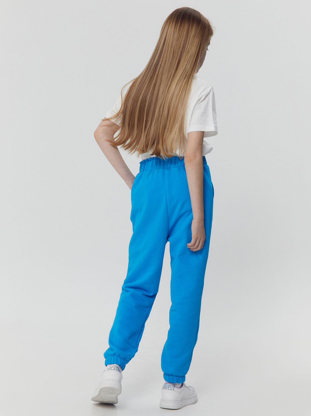 Брюки для девочек в голубом цвете - Mark formelle фото 6