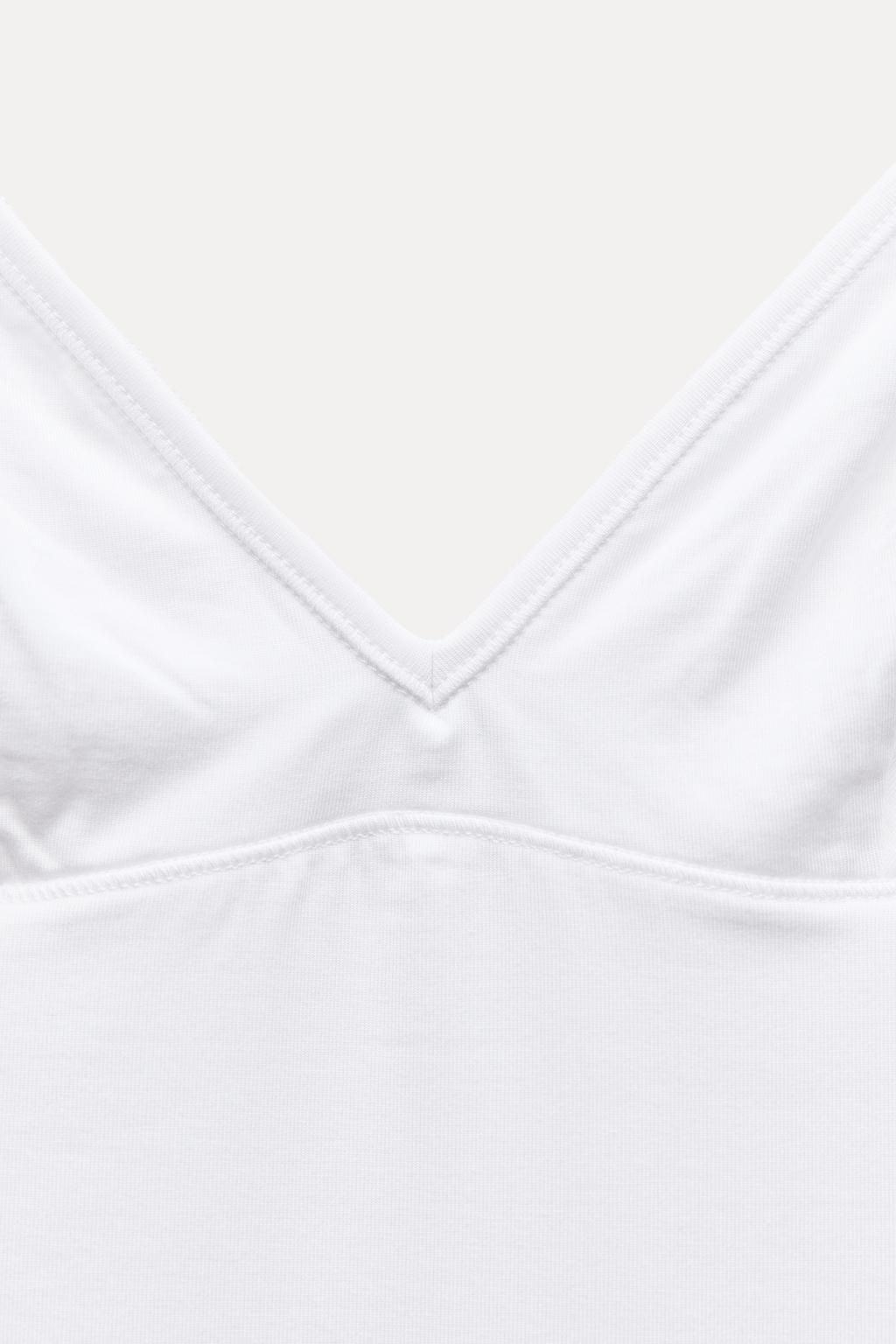 STITCHED VEST TOP - Zara фото 8