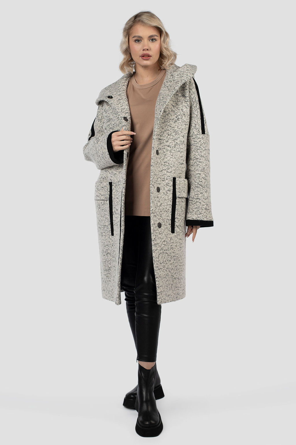 01-11970 Пальто женское демисезонное - El podio фото 4