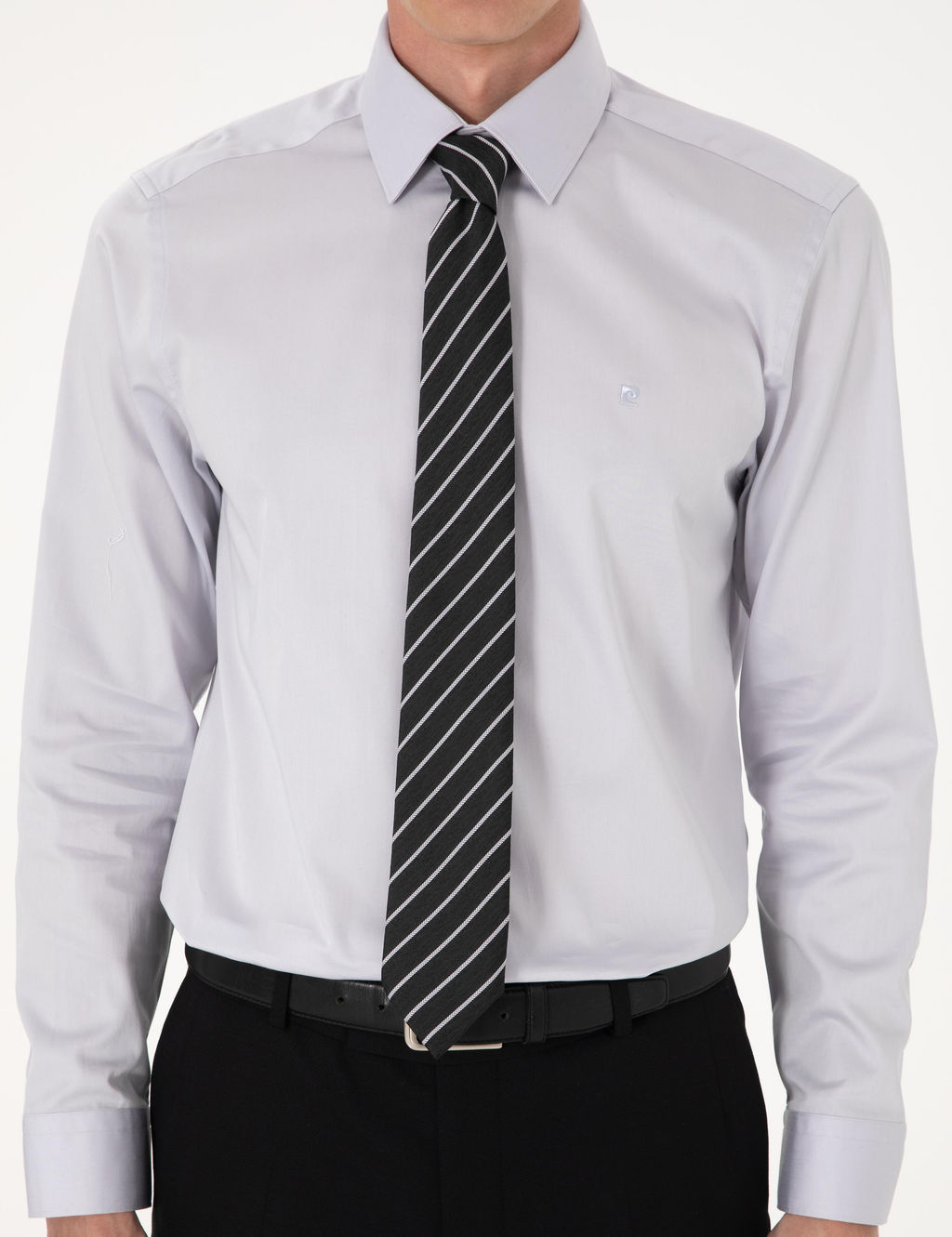 Gri Slim Fit Uzun Kollu Basic G_mlek - Pierre cardin фото 7