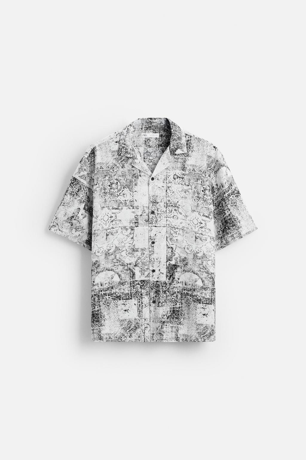 ABSTRACT PRINT SHIRT - Zara фото 6